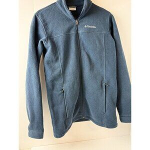 Columbia Unisex Kids Blue Long Sleeve Pockets Full Zip‎ Fleece Jacket Sz XL